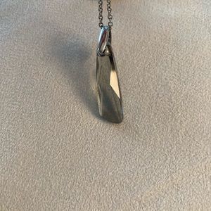 Swarovski grey pendant necklace adjustable length